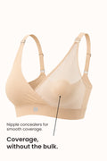 247 Extra Support Cotton Feeding Bra with Adjuster - Butter
