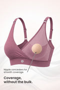 247 Extra Support Cotton Feeding Bra with Adjuster - Lilac