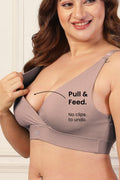 247 Extra Support Cotton Feeding Bra with Adjuster - Dark Skin