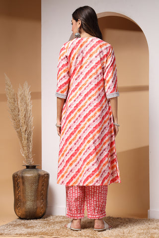 Orange Crush Maternity Kurta Set