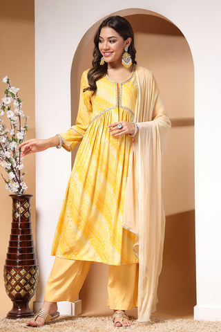 Sunshine Symphony Maternity and Feeding Friendly Kurta Set