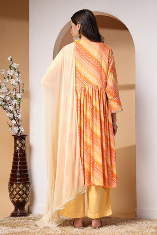 Sunset Serenade Zipless Maternity Kurta Set