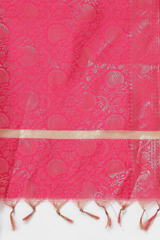 Maternity Zipless Feeding Suit Set with Dupatta - Orange