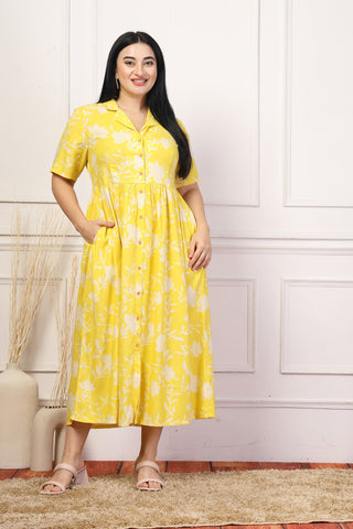 Sunshine Bloom Maternity Feeding Dress