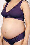 Plum Padded Bra; four-way flex fabric is built for body size fluctuations.