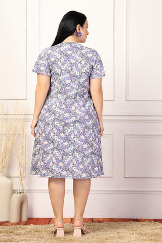 Lavender Breeze Maternity Zipless Feeding Dress