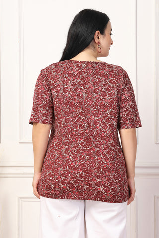 Autumn Blossom Maternity Zipless Feeding Top