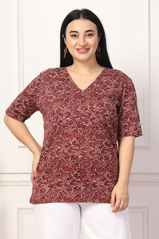 Autumn Blossom Maternity Feeding Top