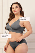 247 Extra Support Cotton Feeding Bra with Adjuster - Dark Grey