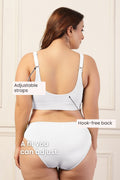 247 Extra Support Cotton Feeding Bra with Adjuster - White