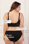 247 Extra Support Cotton Feeding Bra with Adjuster - Black