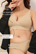 247 Extra Support Cotton Feeding Bra with Adjuster - Butter