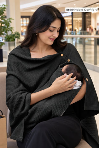 Amara Nursing Cover - Black