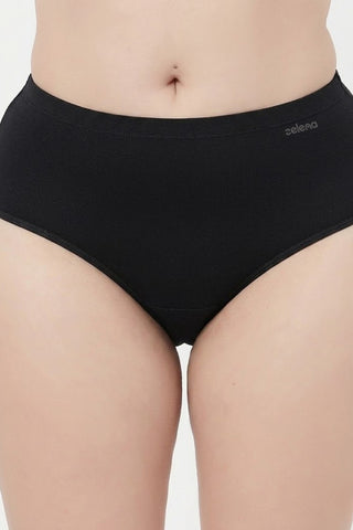 Cotton Cut & Sew High-Rise Hipster - Black