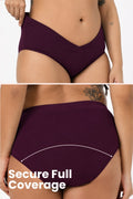 Modal C-Section Panty - Wine