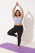 Sculpt & Lift Cotton Sports Bra - M-Blue