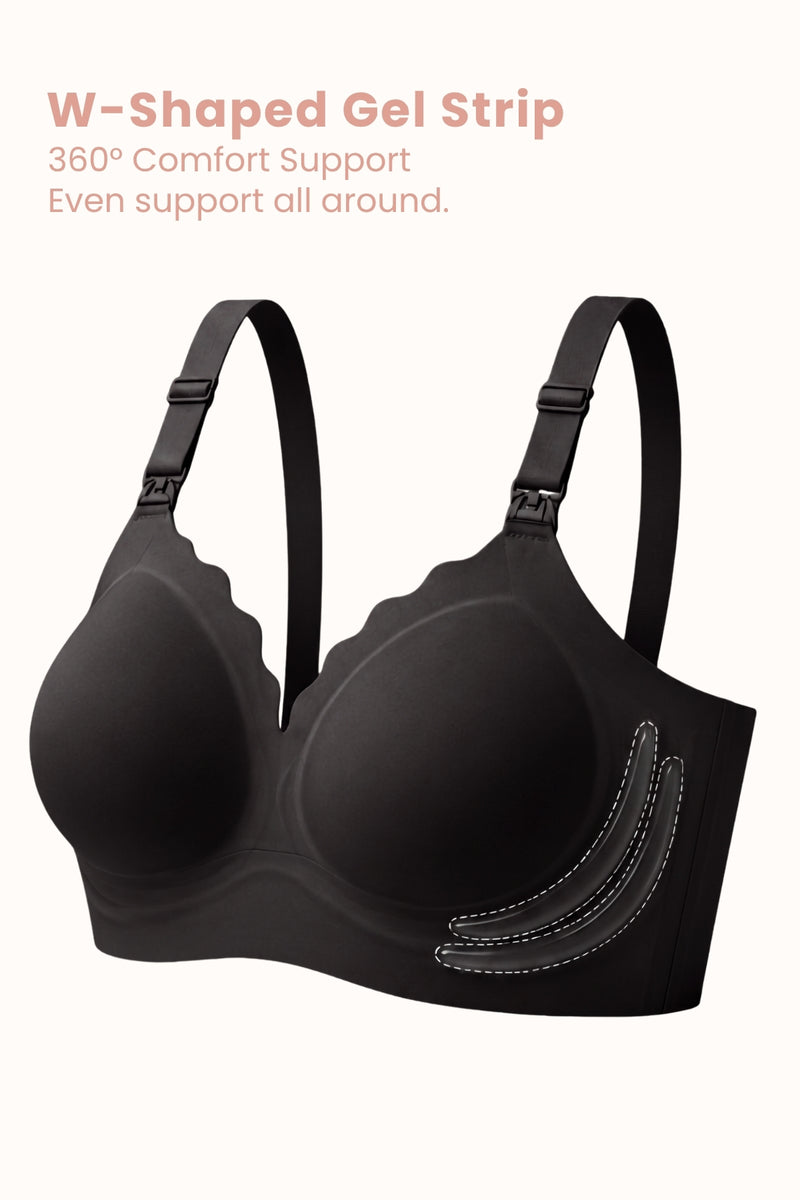 Sculpt & Lift Scallop Nursing Bra - Onyx