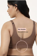 247 Extra Support Cotton Feeding Bra with Adjuster - Mocha