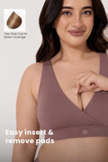 247 (Upgraded) Modal Padded Maternity Feeding Bra - Coco