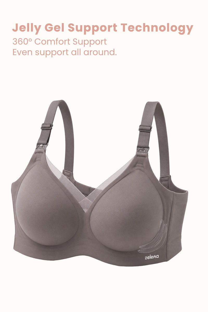 Sculpt & Lift Powermesh Nursing Bra - Chrome