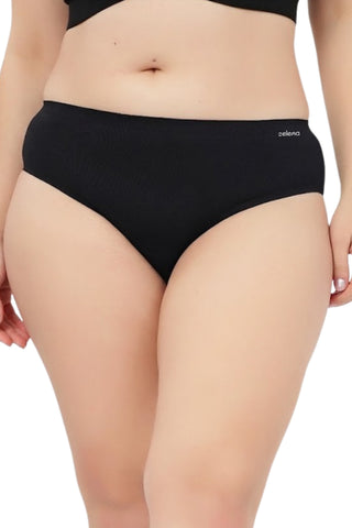 The Invisible Panty (Cotton | Mid Rise | Black)