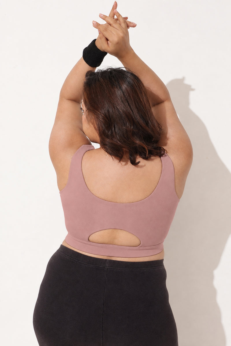 Sculpt & Lift Cotton Sports Bra - Hazel