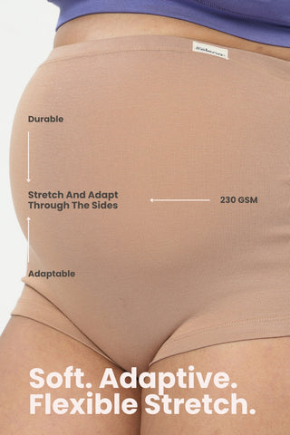 Pregnancy Cotton Panty (Pack of 4) (Black, Skin, Mist & Baby Pink)