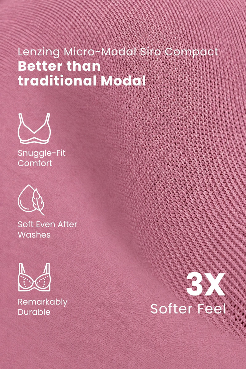 247 (Upgraded) Modal Padded Maternity Feeding Bra - Merlot