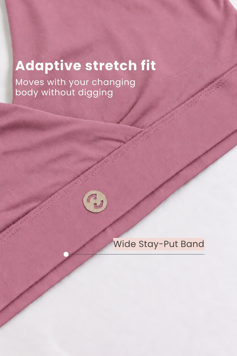 247 (Upgraded) Modal Padded Maternity Feeding Bra - Merlot