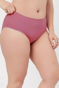 Sera Fine Rib Mid Rise Hipster - Blush