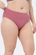 Sera Broad Rib Mid Rise Hipster - Blush