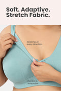 Natural Shape Cotton Bra - Mint