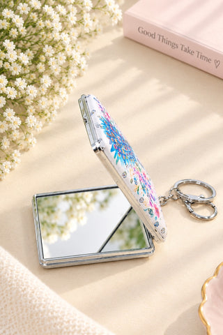 Peacock Mirror Keychain
