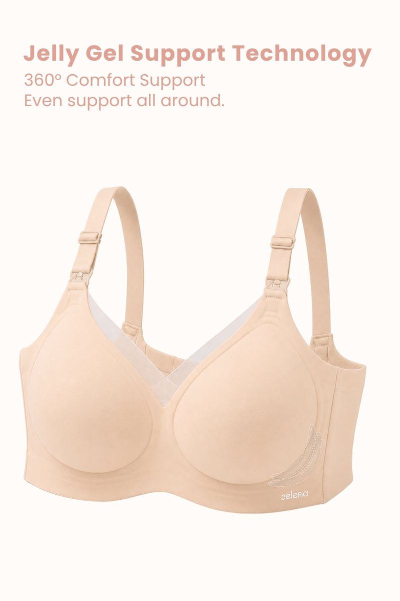 Sculpt & Lift Powermesh Nursing Bra - Champagne