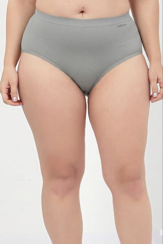 Cotton Cut & Sew High-Rise Hipster - Grey Melange