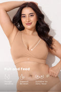 247 (Upgraded) Dark Skin Modal Padded Maternity Feeding Bra