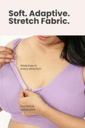 Natural Shape Fine Rib Bra - Lavender