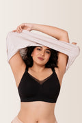 Sculpt & Lift Powermesh Nursing Bra - Onyx