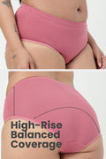 Cotton High-Rise Hipster - Blush