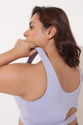 Sculpt & Lift Cotton Sports Bra - M-Blue