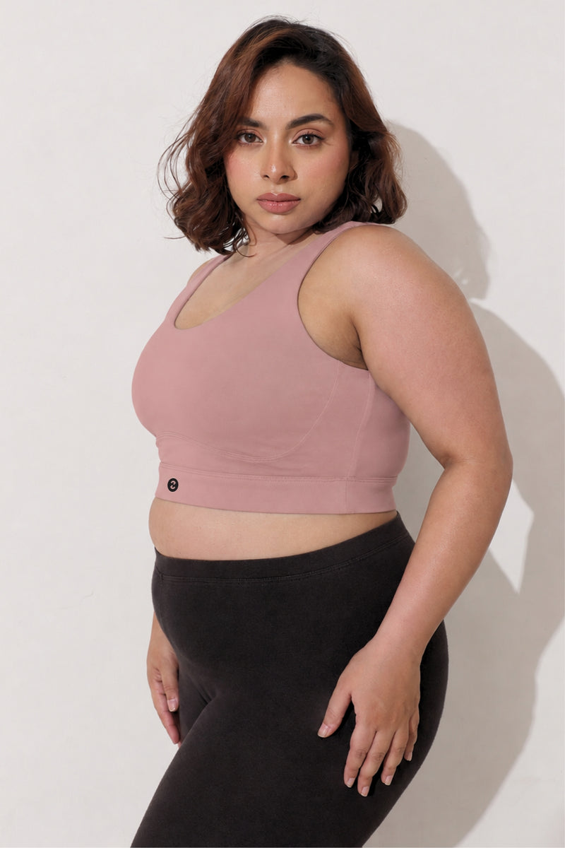 Sculpt & Lift Cotton Sports Bra - Hazel