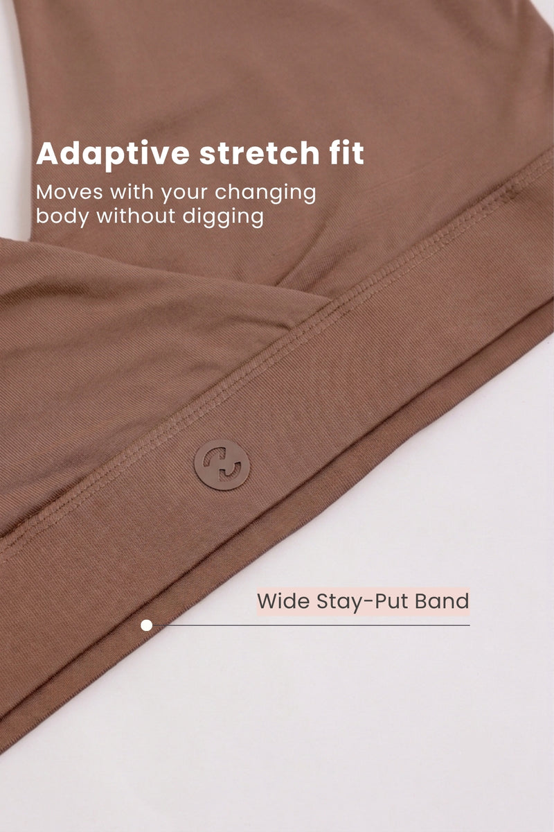 247 (Upgraded) Brown Modal Padded Maternity Feeding Bra
