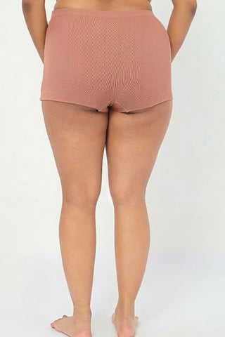 Pregnancy Panty – Over-the-Belly (Rib Textured) - Rose gold