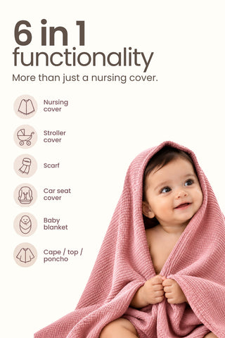 Elena Nursing Cover - Light Pink