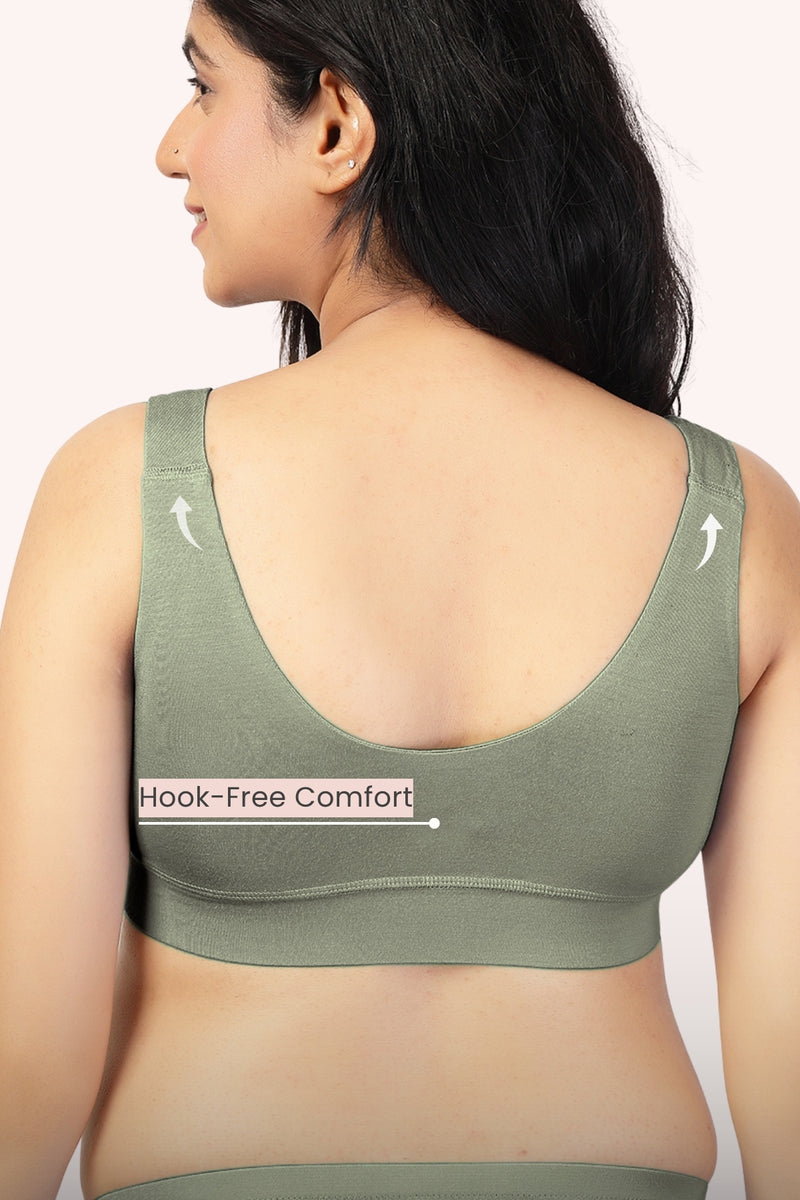 247 (Upgraded) Matcha Modal Padded Maternity Feeding Bra