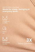 EasyMove non-padded Cotton Yoga Bra - Nude Almond
