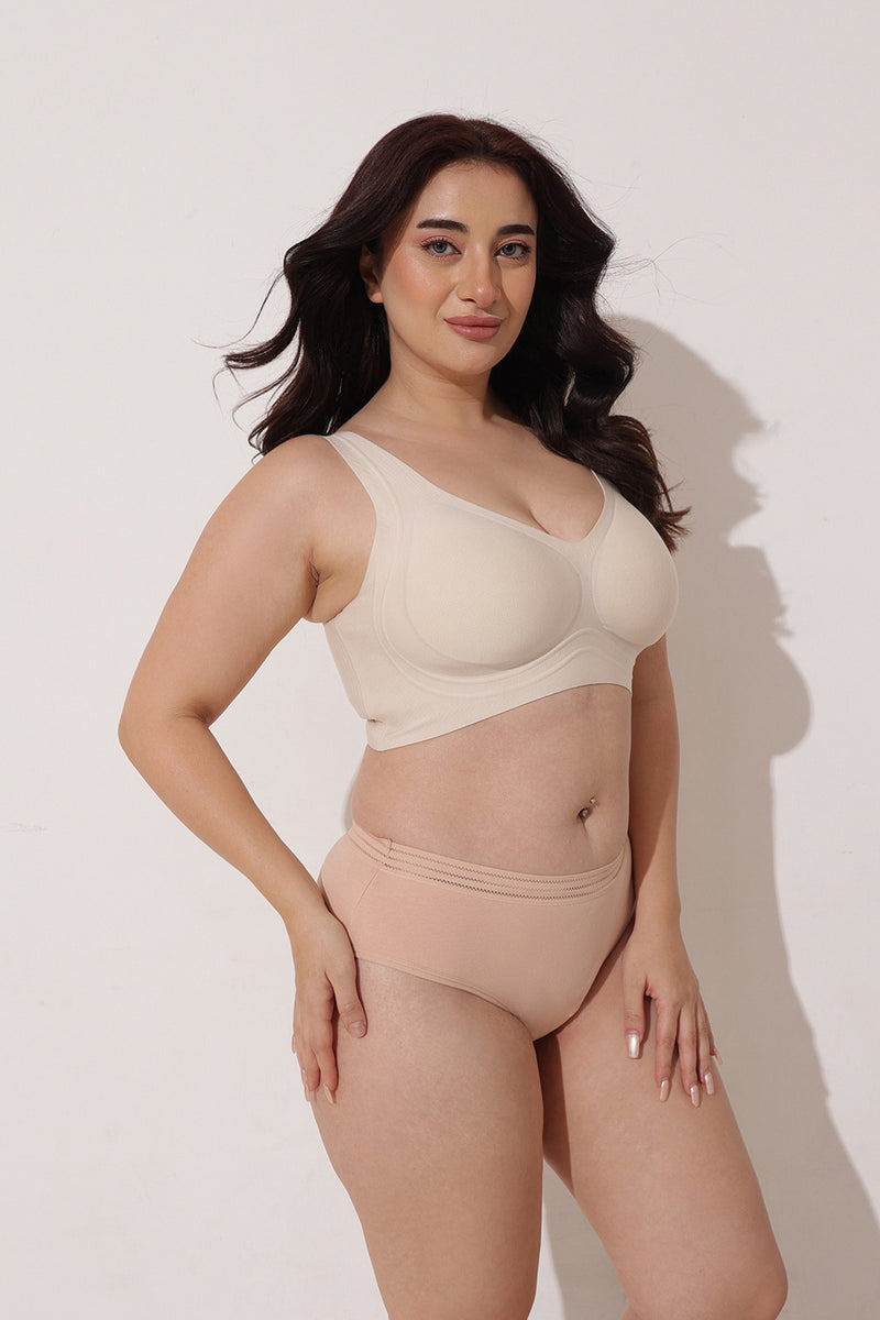 Sculpt & Lift Wave Edition Bra - Ivory