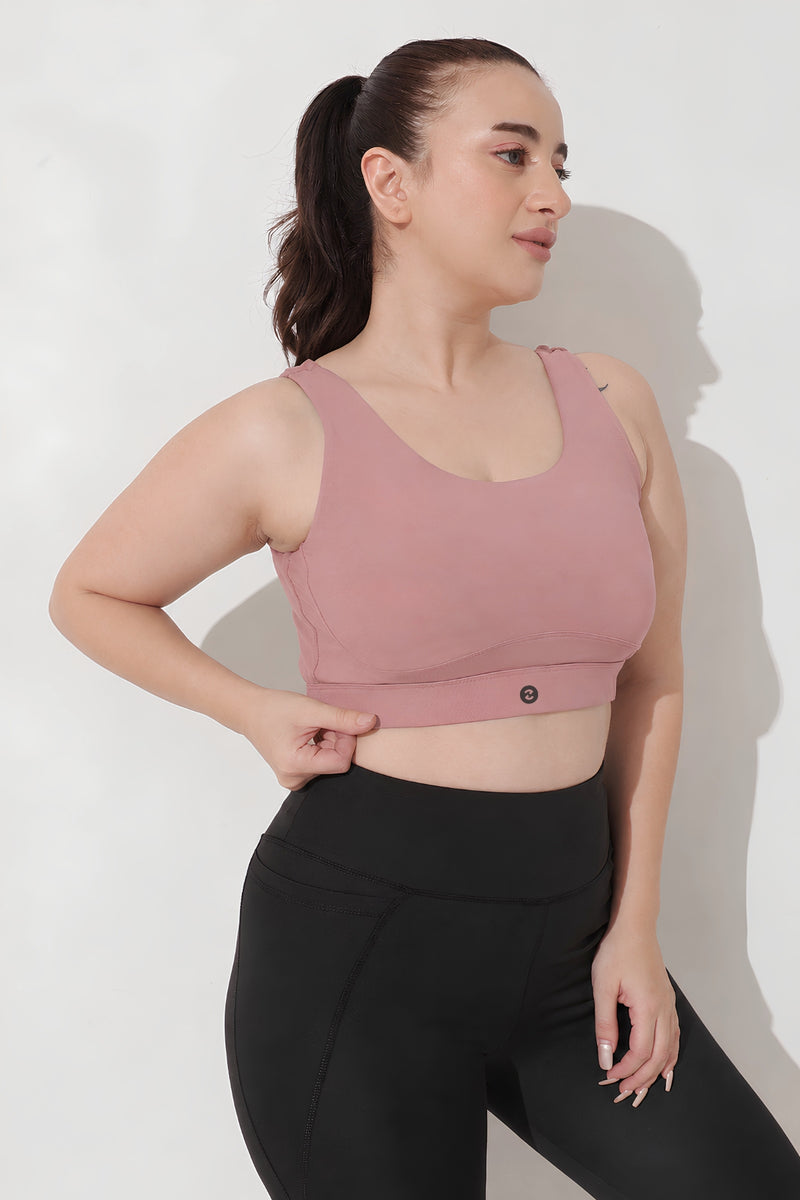 Sculpt & Lift Cotton Sports Bra - Hazel