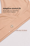 247 Extra Support Cotton Feeding Bra with Adjuster - Nude Almond