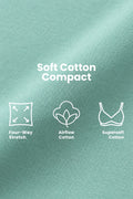 Natural Shape Cotton Bra - Mint